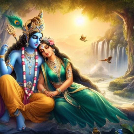 shayari on krishna radha